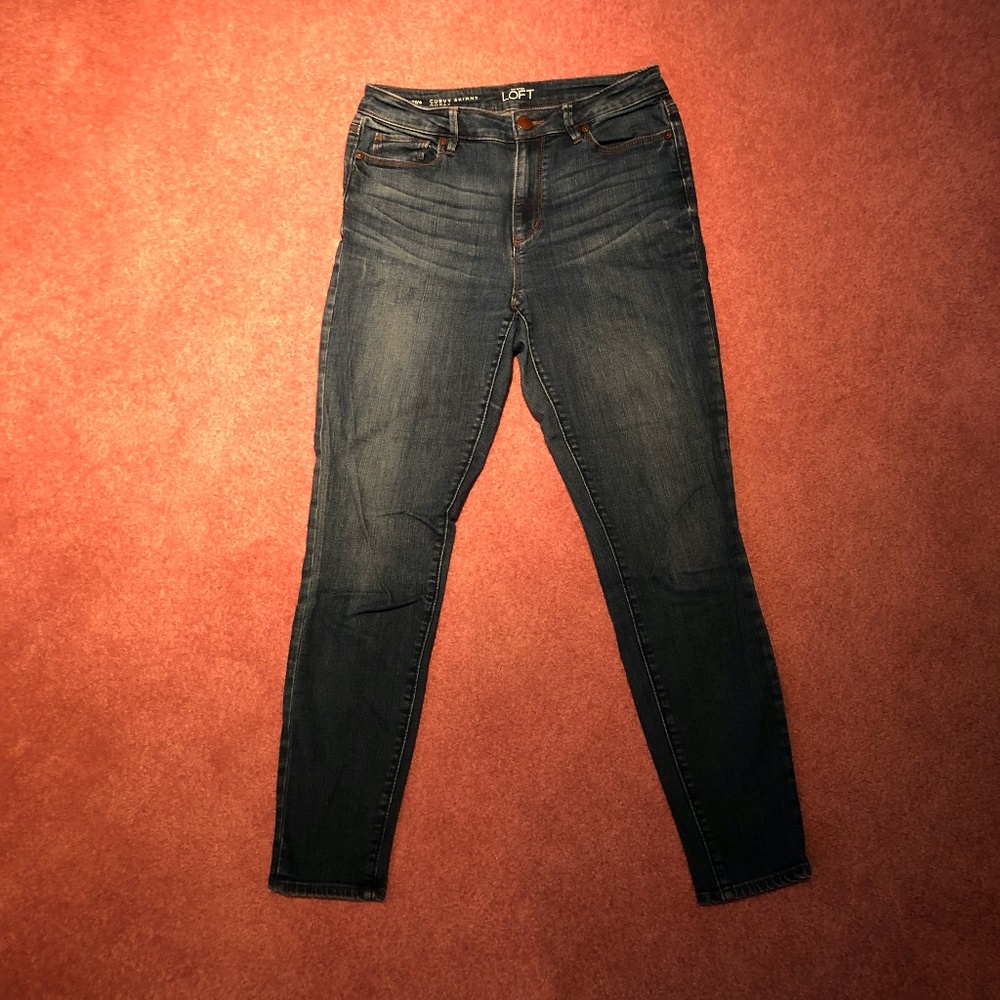 Loft Size 27/4 Curvy Skinny Ankle Jeans